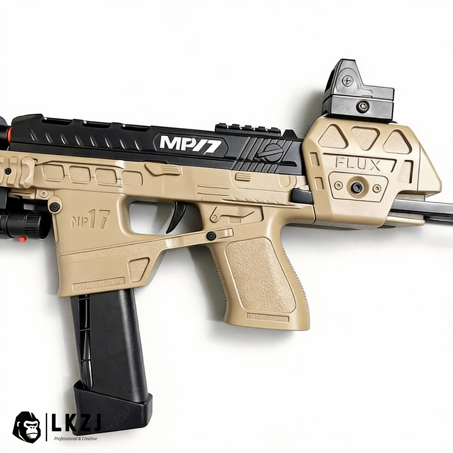Mp17 Gel Blaster With Metal Stock, Metal Rail