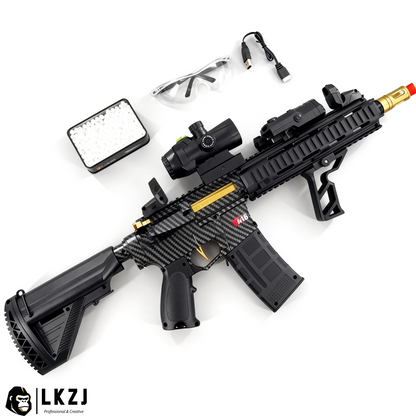 Carbon Fiber Gold Embellished M416 Gel Blaster