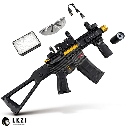 Carbon Fiber Gold Embellished ARP556 Gel Blaster