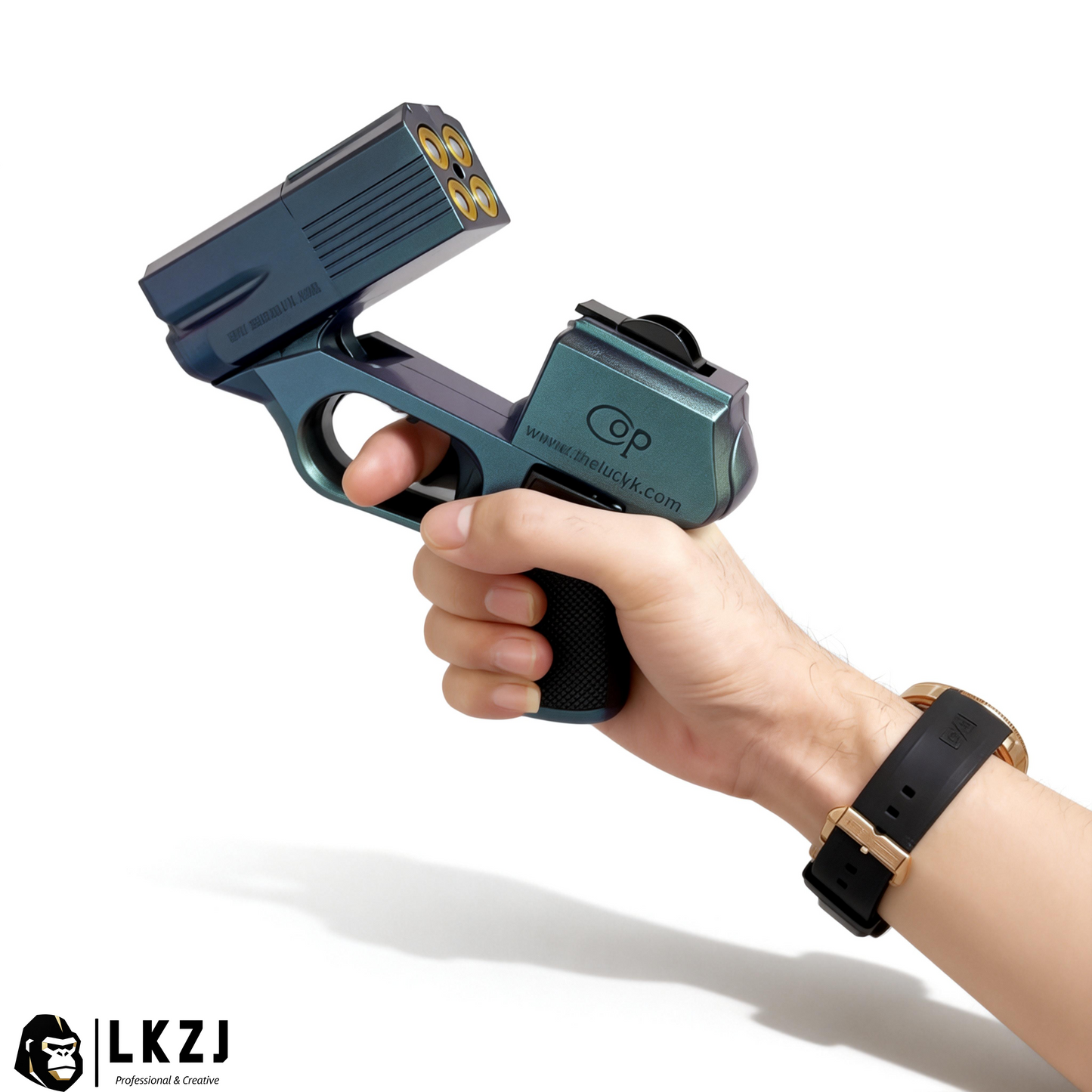 New Quadruple Shot Cop 357 Nerf Toy Gun