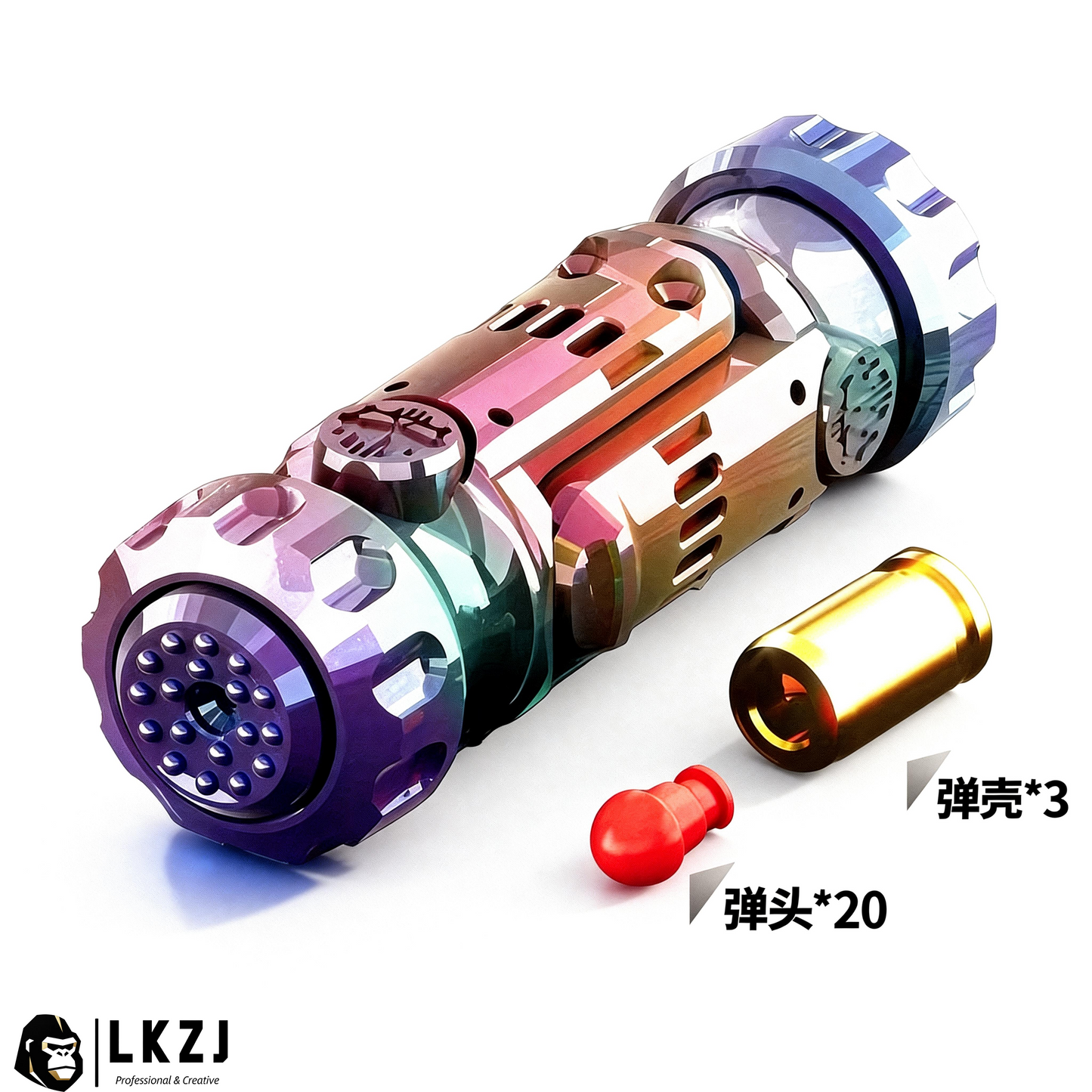 Metal Edc Scepter Fidget Spinner Dart Blaster Toygun