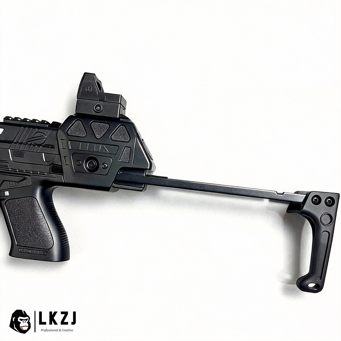 Mp17 Gel Blaster With Metal Stock, Metal Rail